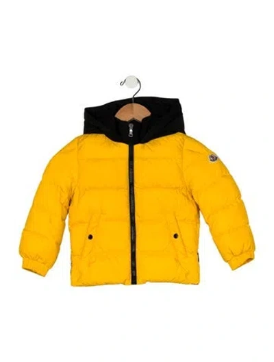 Pre-owned Moncler Babies' Boys Long Sleeve Puffer Jacket In Yellow