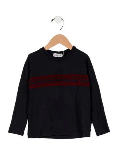 Pre-owned Moncler Babies' Boys Long Sleeve Shirt In Blue