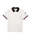 Moncler Boys' Maniche Ribbed Polo Shirt - Big Kid In Natural