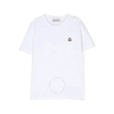 MONCLER MONCLER BOYS MASCOTTE LOGO-PATCH COTTON T-SHIRT