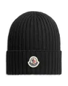 Moncler Boys' Merino Wool Ribbed Knit Beanie - Big Kid