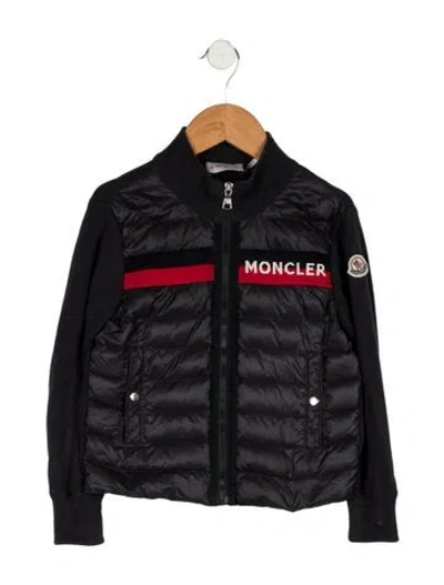Pre-owned Moncler Babies' Boys Nylon Down Jacket In Blue