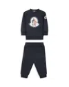 Moncler Ensemble De Survêtement En Coton À Logo Pixel In Navy