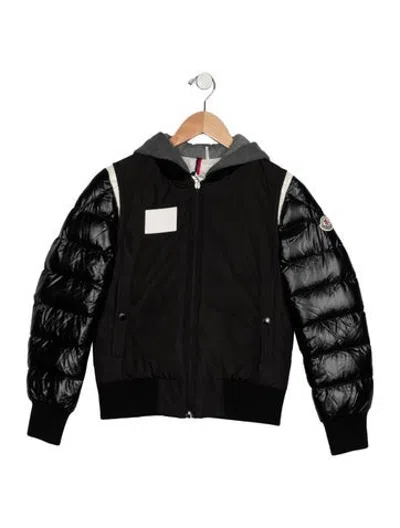Pre-owned Moncler Kids' Boys' Puffer Jacket In Black/grey