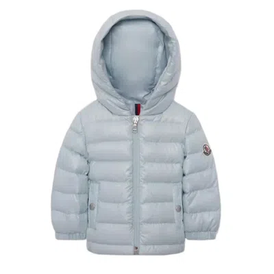 Moncler Boys Sesen Hooded Down Jacket In Blue
