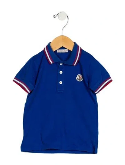 Pre-owned Moncler Babies' Boys' Short Sleeve Polo Shirt In Blue