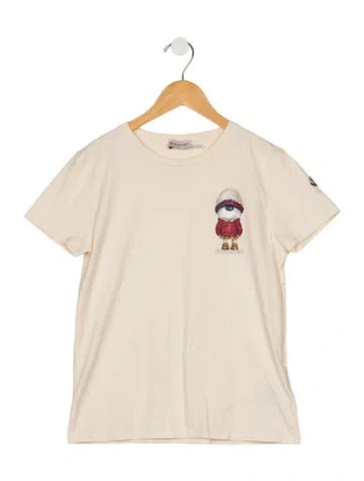 Pre-owned Moncler Kids' Boys Short Sleeve T-shirt In Neutrals