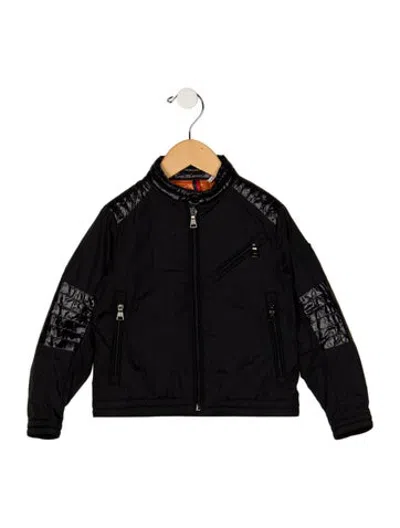 Pre-owned Moncler Babies' Boys' Solid Jacket In Black