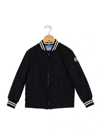 Pre-owned Moncler Kids' Boys Solid Jacket In Blue