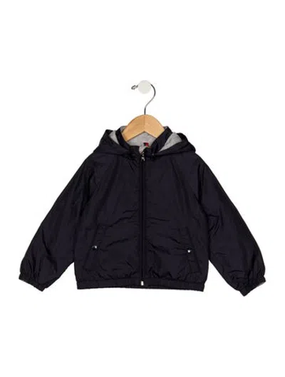 Pre-owned Moncler Babies' Boys' Solid Jacket In Blue
