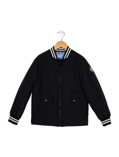 Pre-owned Moncler Kids' Boys' Solid Jacket W/tags In Blue