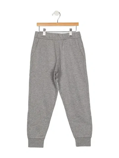 Pre-owned Moncler Kids' Boys Solid Sweatpants In Grey