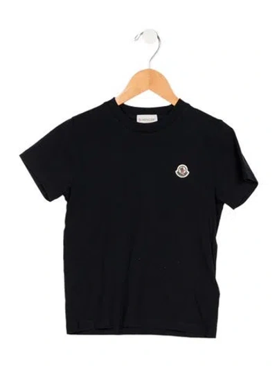 Pre-owned Moncler Kids' Boys Solid T-shirt In Blue
