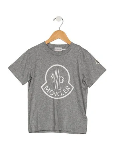 Pre-owned Moncler Kids' Boys Solid T-shirt W/tags In Grey