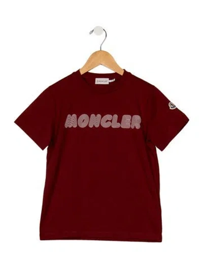 Pre-owned Moncler Kids' Boys Solid T-shirt W/tags In Red