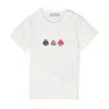 Moncler Printed And Patch Logo T-shirt In Beige