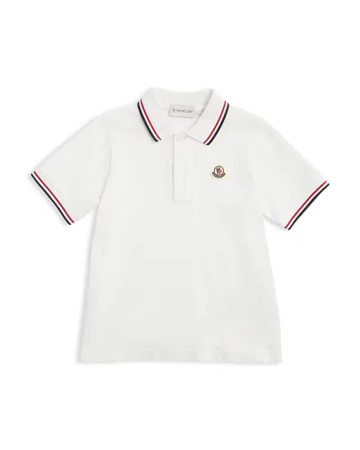 Moncler Boys' Tipped Polo - Big Kid In White