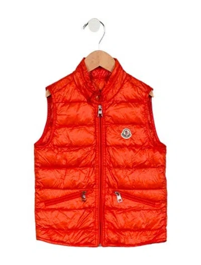 Pre-owned Moncler Babies' Boys' Vest In Orange