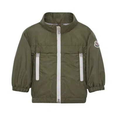 Moncler Boys Water-repellent Polyamide Jacket In Green