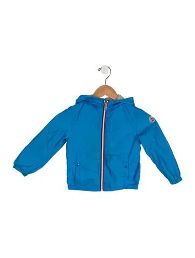 Pre-owned Moncler Babies' Boys' Windbreaker Jacket In Blue