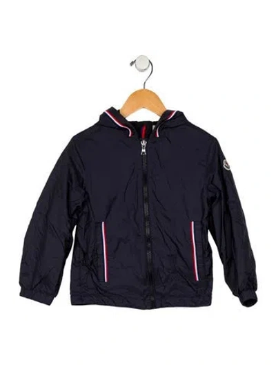 Pre-owned Moncler Babies' Boys' Windbreaker Jacket In Blue