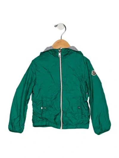 Pre-owned Moncler Babies' Boys' Windbreaker Jacket In Green