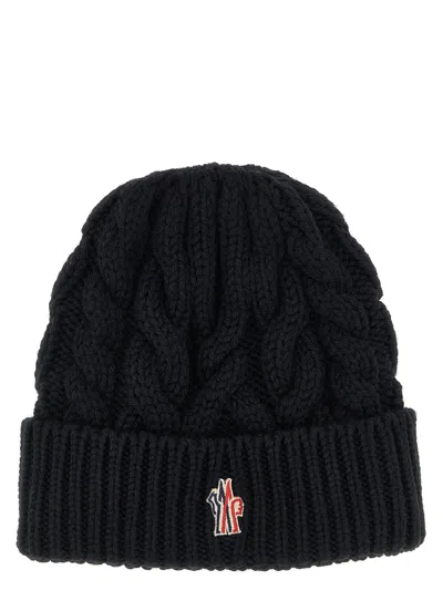 MONCLER BRAIDED WOOL BEANIE