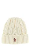 Moncler Grenoble Braided Wool Beanie In Neutral