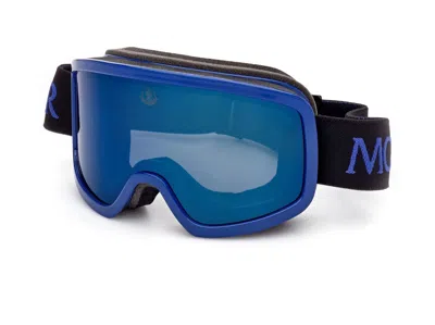 Pre-owned Moncler Brand Authentic  Ski Sunglasses 0215 90x Goggles In Grey/silver