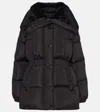 Moncler Down Hooded Puffer Jacket In Black
