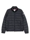 Moncler Navy Blue 'brendann' Down Jacket In Black