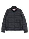 Moncler Navy Blue 'brendann' Down Jacket In Black
