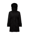 Moncler Bresis Hooded Parka Coat In Black