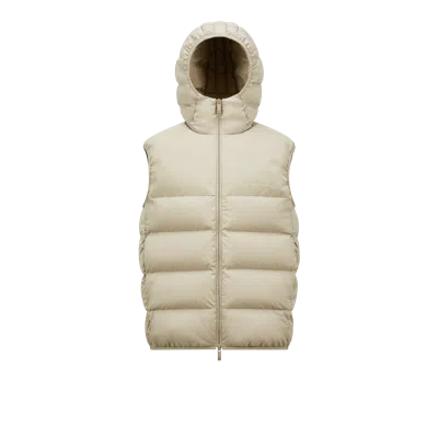 Moncler Men's Bresse Vest In Lightbeige
