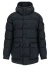 Moncler Bretagne Down Parka In Black