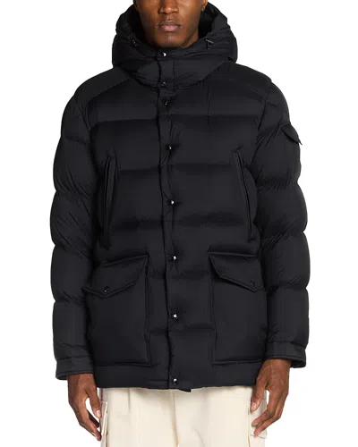Moncler Bretagne Short Down Parka In Gold