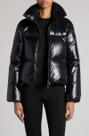 Moncler Breteuil Short Down Jacket Black In Black
