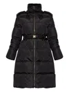 Moncler Briant Long Coat Jackets Black In Black
