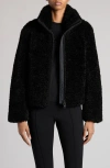 Moncler Bridoire Eco-shearling Jacket In Black