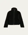 Moncler Bridoire Eco-shearling Jacket In Black
