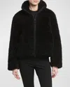 Moncler Bridoire Eco-shearling Jacket In Black