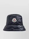 Moncler Midnight Blue Nylon Bucket Hat In Blue