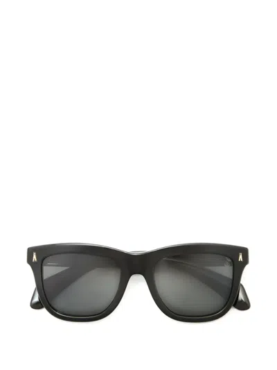 Moncler Bronzz Rectangle-frame Sunglasses In Black