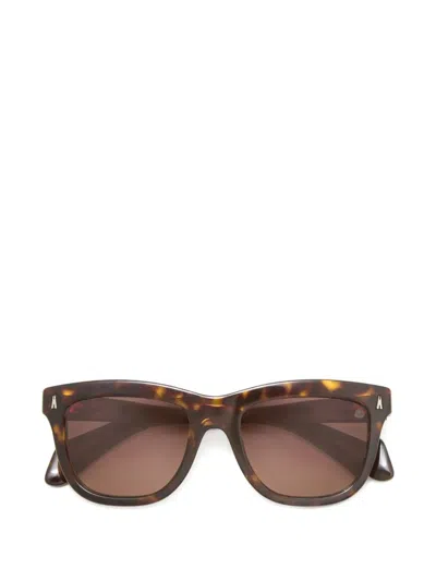 Moncler Bronzz Tortoiseshell-effect Sunglasses In Brown