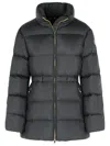 Moncler 'brosette' Black Polyester Down Jacket In Black