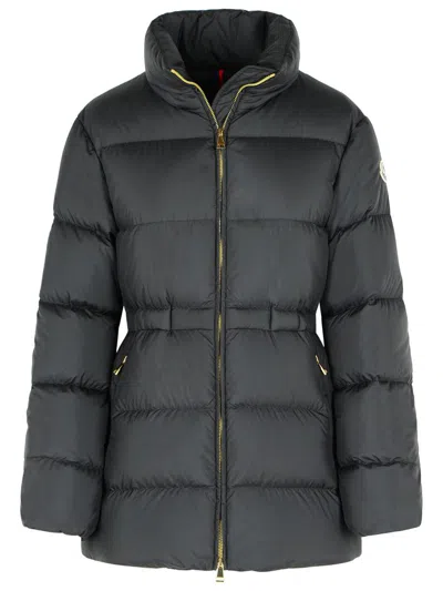 Moncler 'brosette' Black Polyester Down Jacket