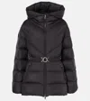 Moncler Brosse Tech Down Jacket In Black