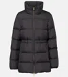 Moncler Quilted Jacket With High Collar And Pockets In Black