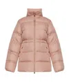 Moncler Womens Medium Pink Brossette Quilted Shell-down Jacket In Pink