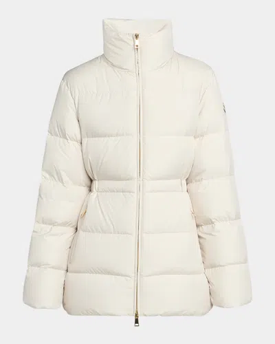 Moncler Brossette Down Puffer Jacket In Neutral